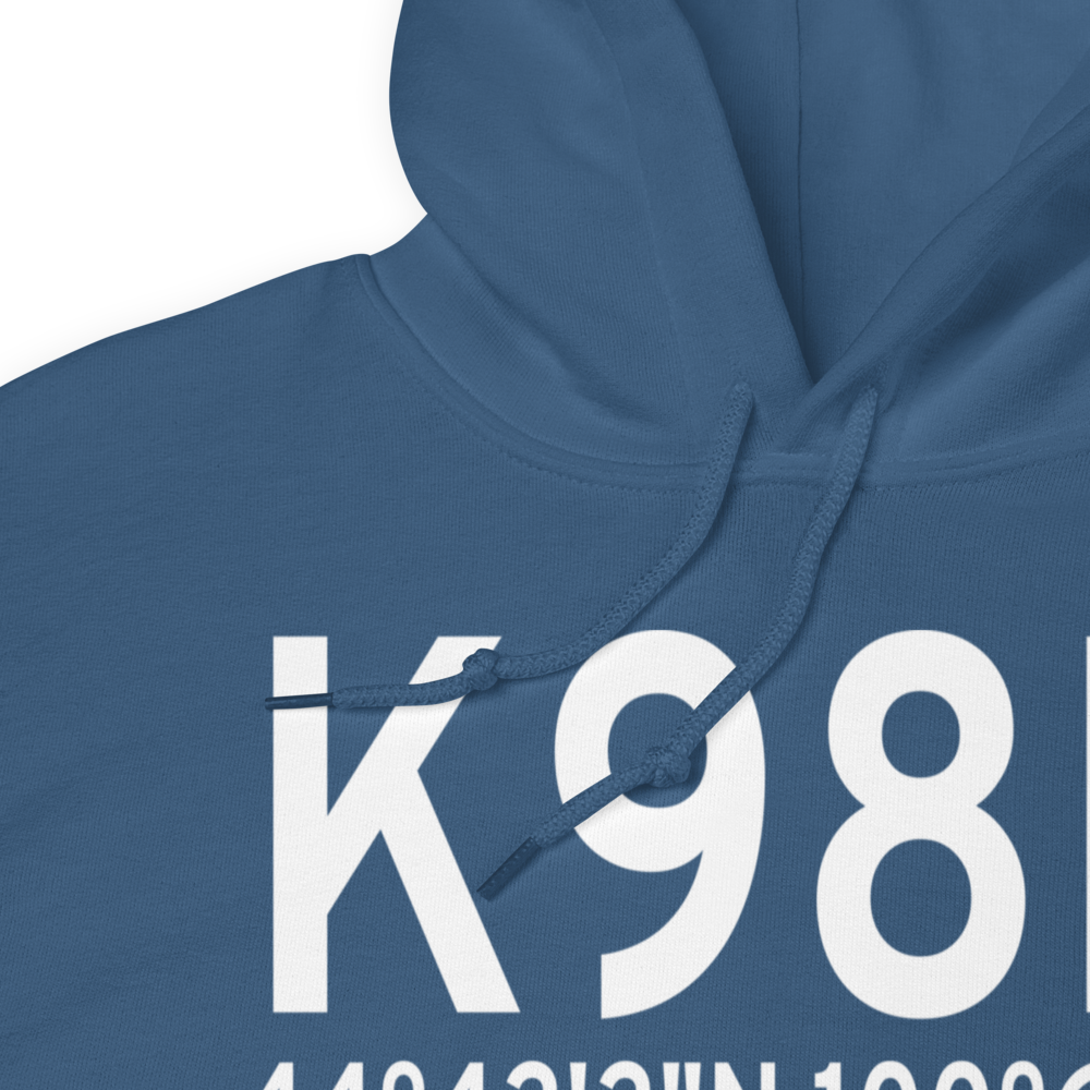 Onida Municipal Airport (K98D) ICAO Hoodie Sweatshirt 