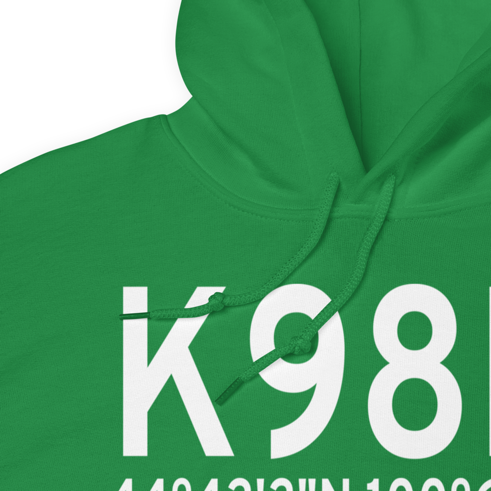 Onida Municipal Airport (K98D) ICAO Hoodie Sweatshirt 