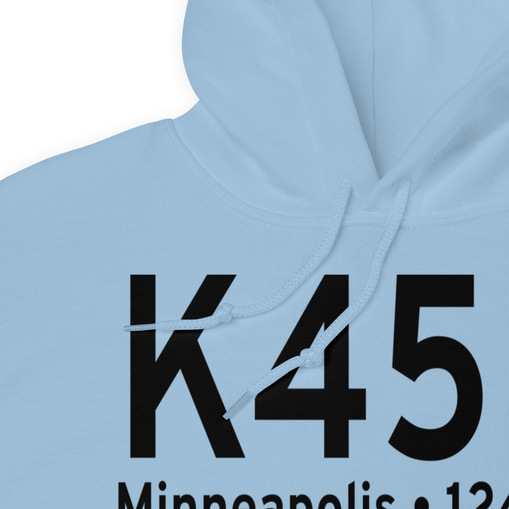 Minneapolis City County Airport (K45K) ICAO Hoodie Sweatshirt 