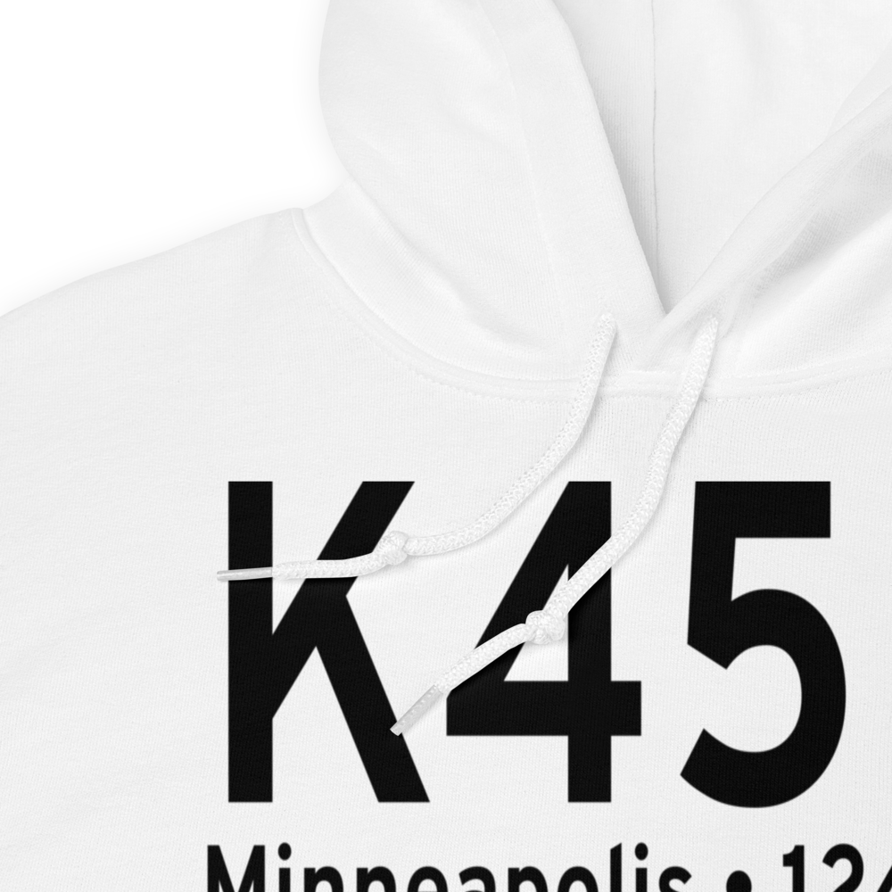 Minneapolis City County Airport (K45K) ICAO Hoodie Sweatshirt 