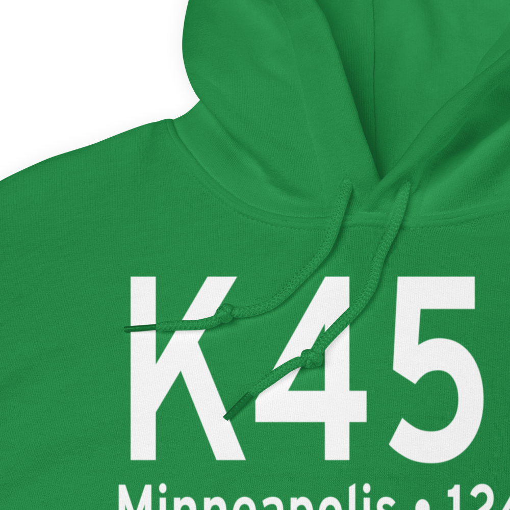 Minneapolis City County Airport (K45K) ICAO Hoodie Sweatshirt 