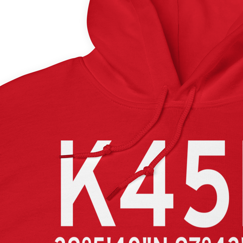 Minneapolis City County Airport (K45K) ICAO Hoodie Sweatshirt 