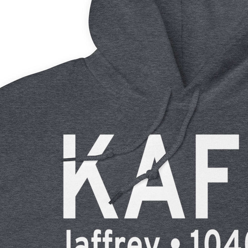 Jaffrey Airport Silver Ranch Airport (KAFN) ICAO Hoodie Sweatshirt 