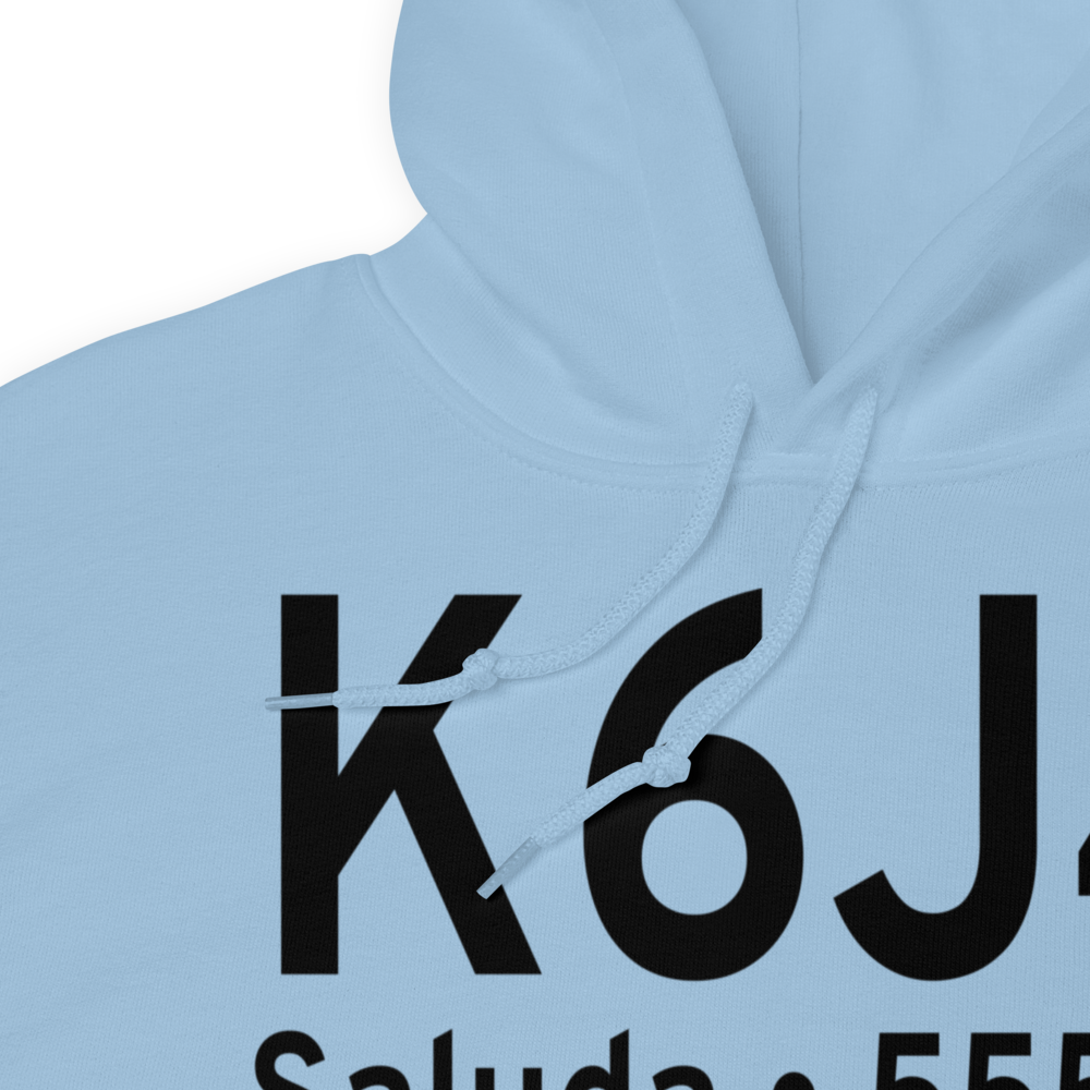 Saluda County Airport (K6J4) ICAO Hoodie Sweatshirt 