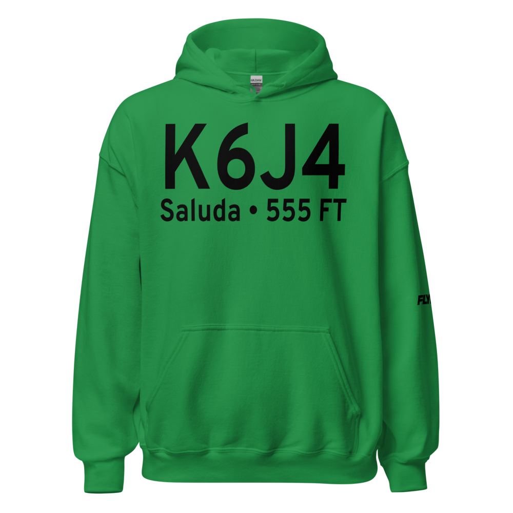 Saluda County Airport (K6J4) ICAO Hoodie Sweatshirt 
