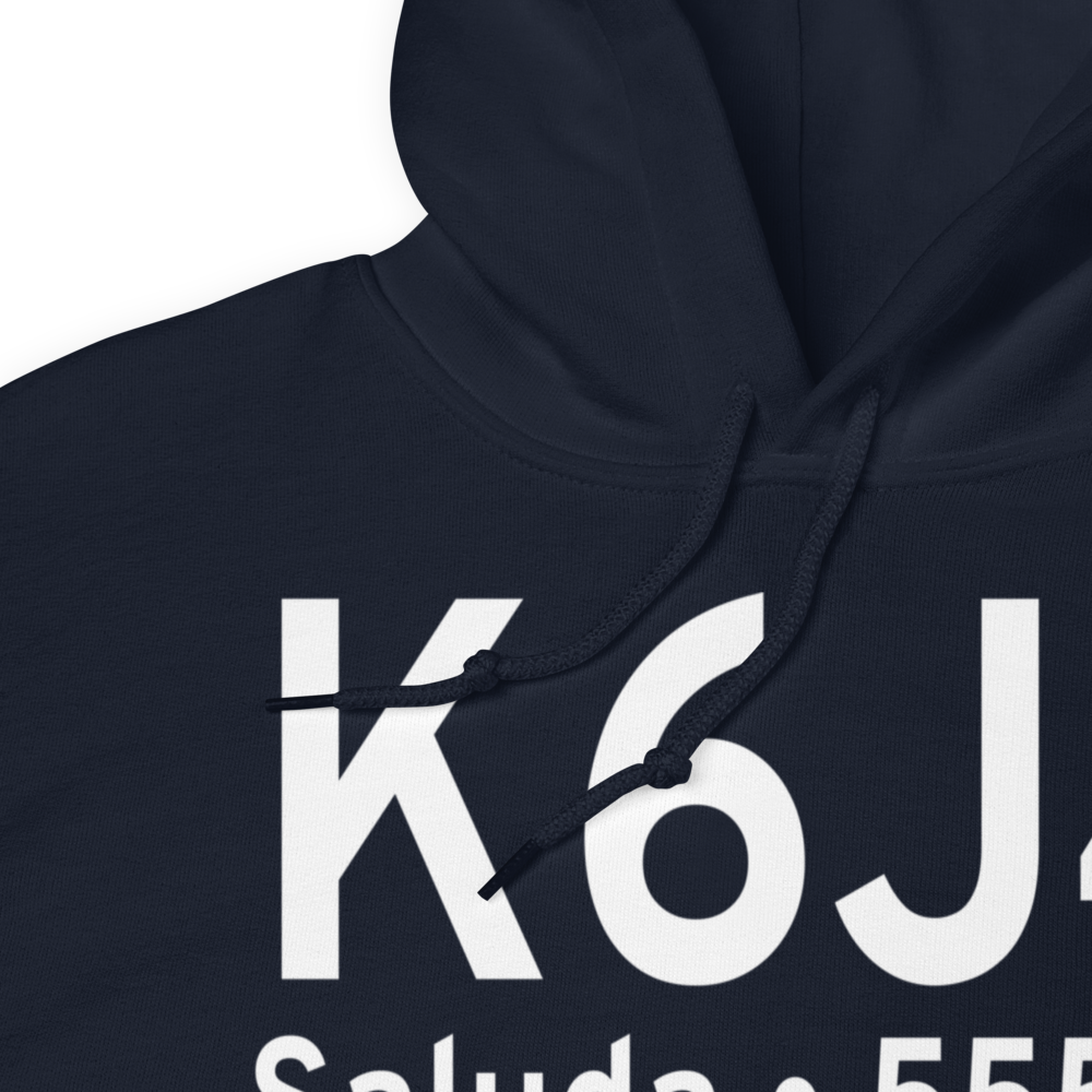 Saluda County Airport (K6J4) ICAO Hoodie Sweatshirt 