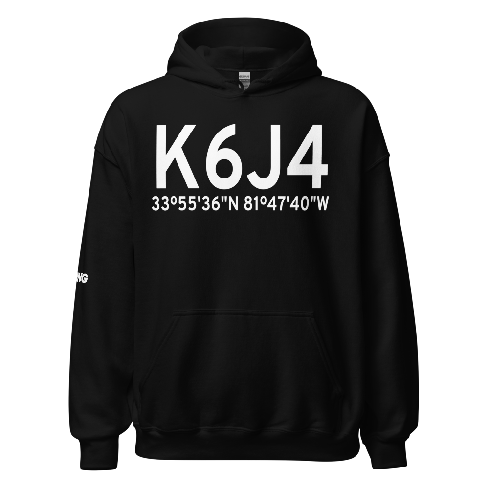 Saluda County Airport (K6J4) ICAO Hoodie Sweatshirt 