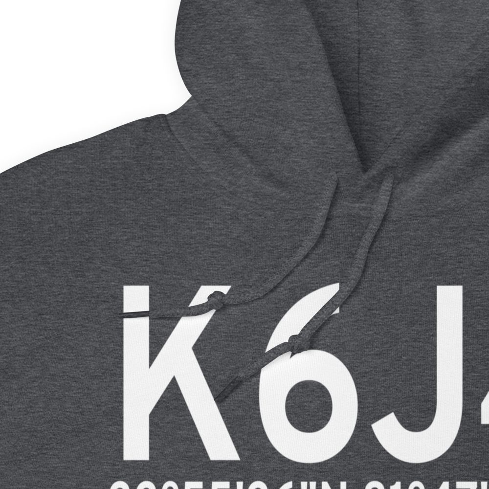 Saluda County Airport (K6J4) ICAO Hoodie Sweatshirt 