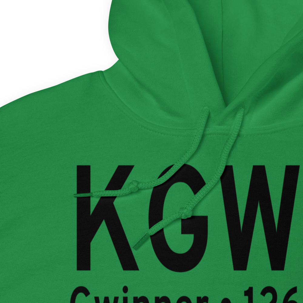 Gwinner Roger Melroe Field (KGWR) ICAO Hoodie Sweatshirt 