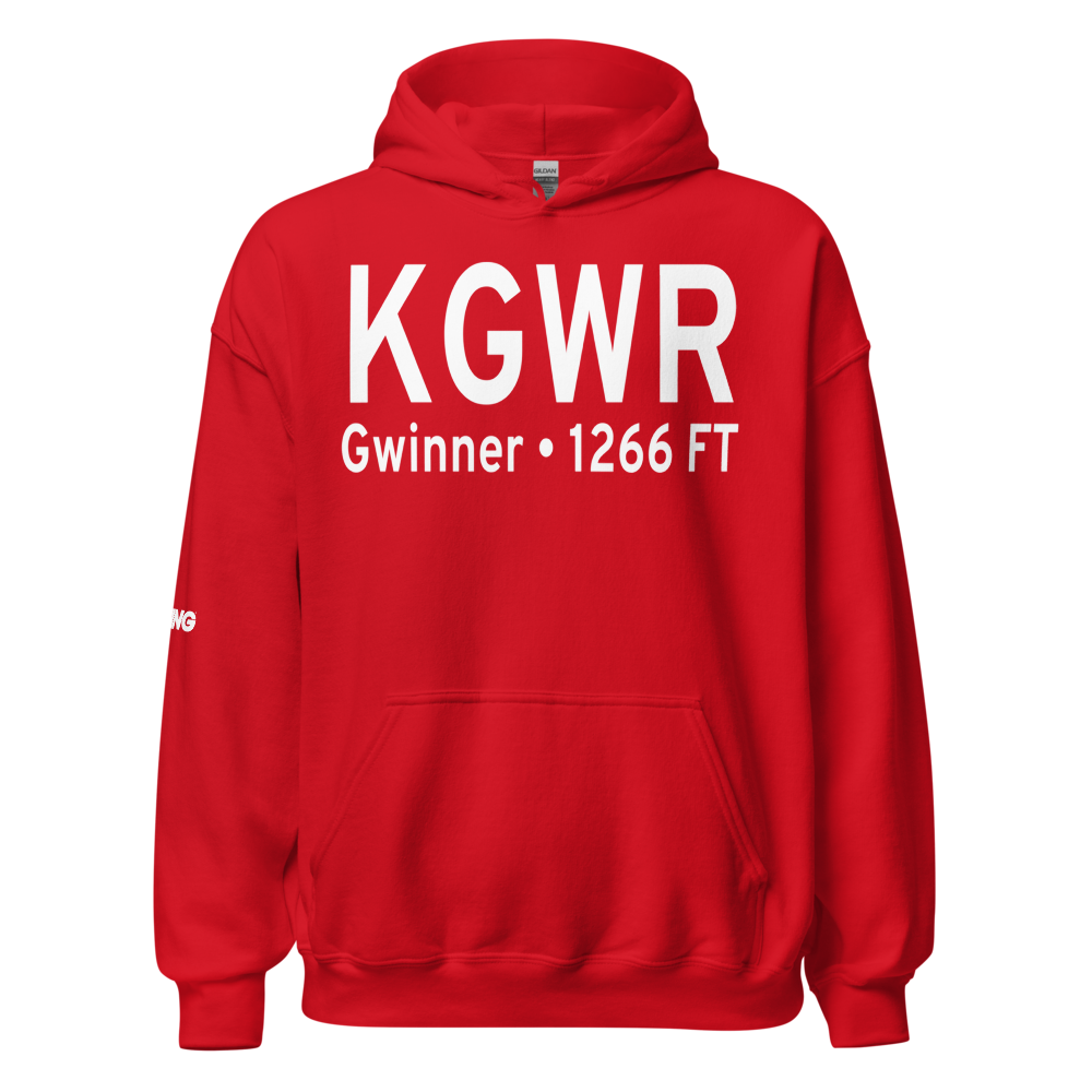 Gwinner Roger Melroe Field (KGWR) ICAO Hoodie Sweatshirt 