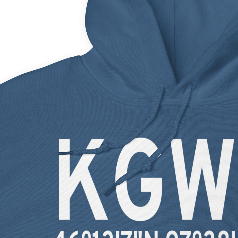 Gwinner Roger Melroe Field (KGWR) ICAO Hoodie Sweatshirt 