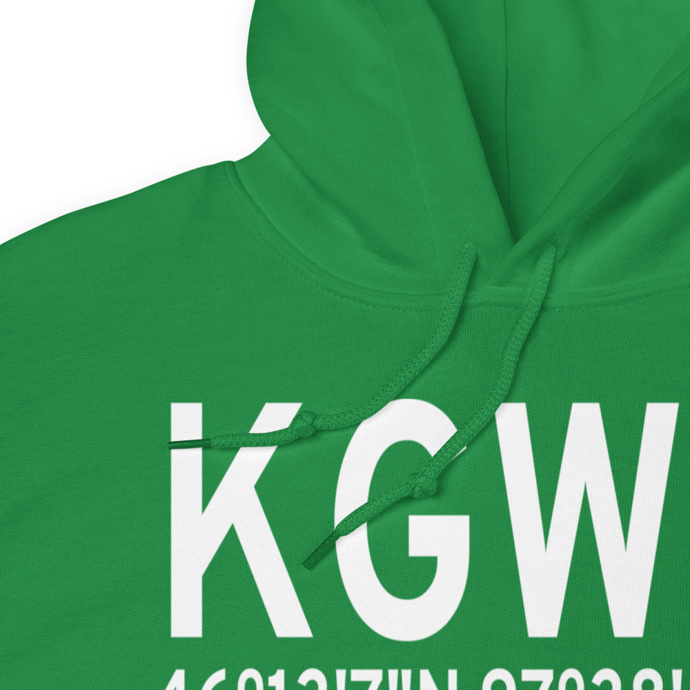 Gwinner Roger Melroe Field (KGWR) ICAO Hoodie Sweatshirt 