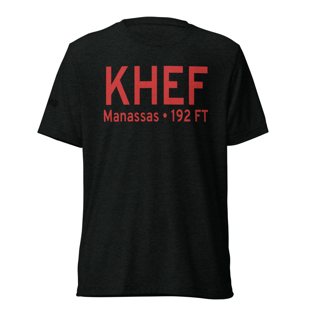 Manassas Regional Airport/Harry P. Davis Field (KHEF) ICAO Tri-blend T-Shirt 
