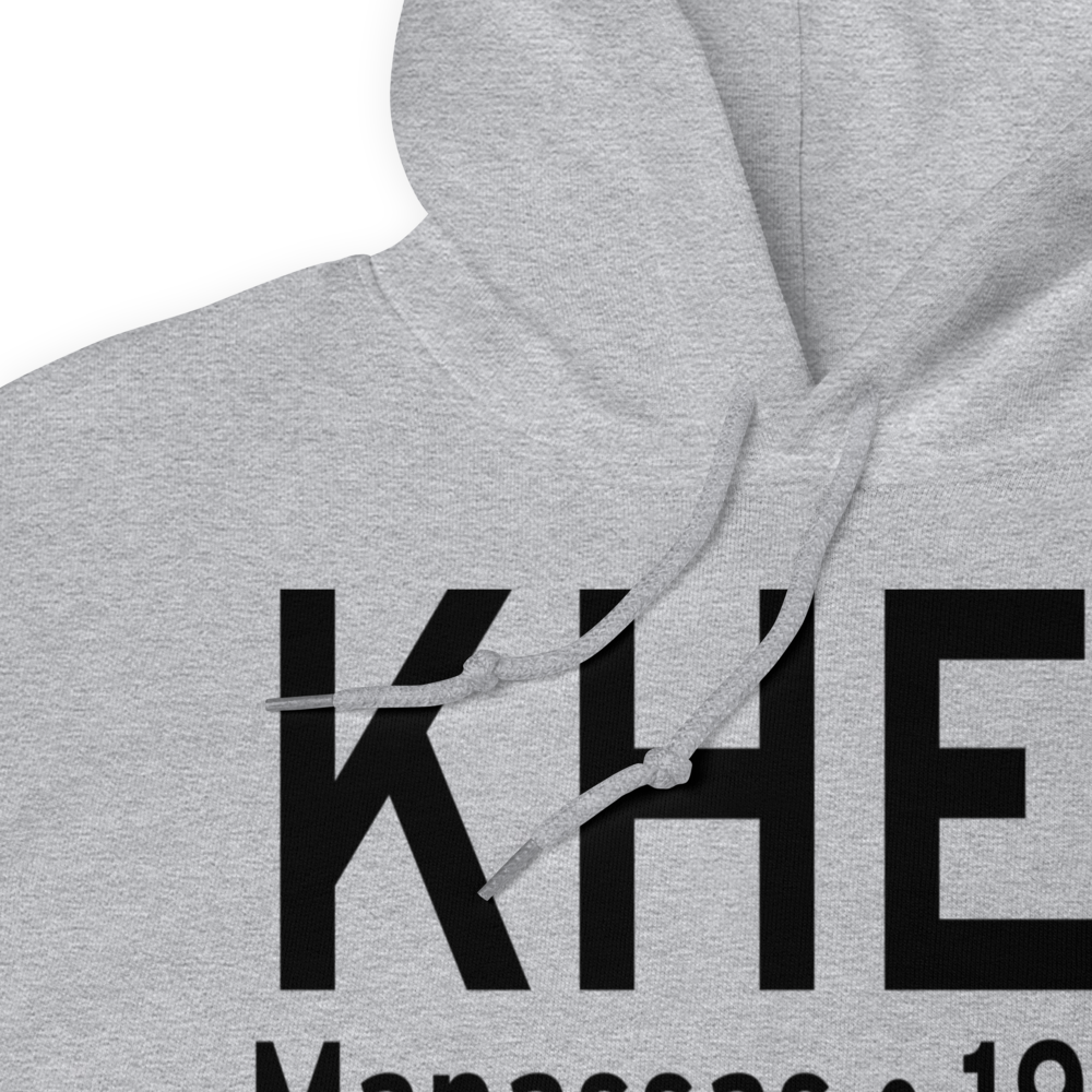 Manassas Regional Airport/Harry P. Davis Field (KHEF) ICAO Hoodie Sweatshirt 