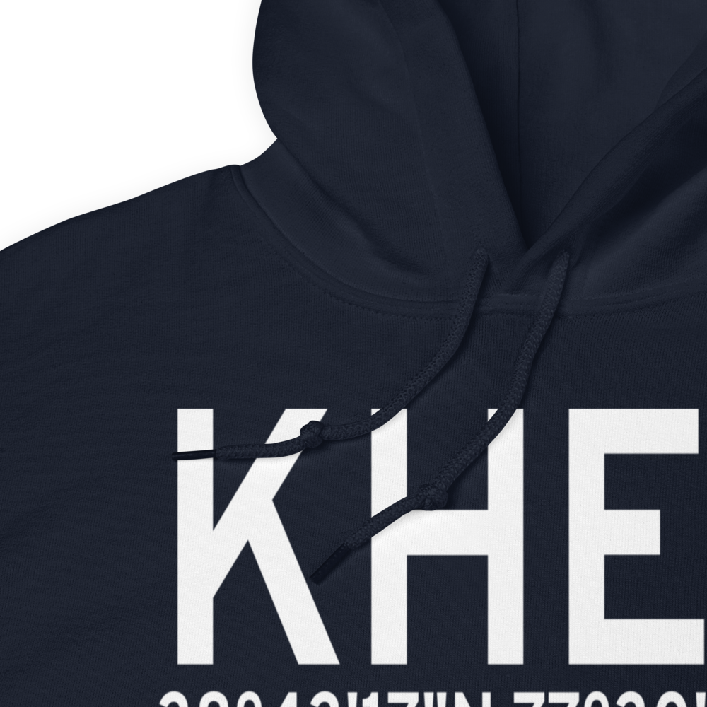 Manassas Regional Airport/Harry P. Davis Field (KHEF) ICAO Hoodie Sweatshirt 