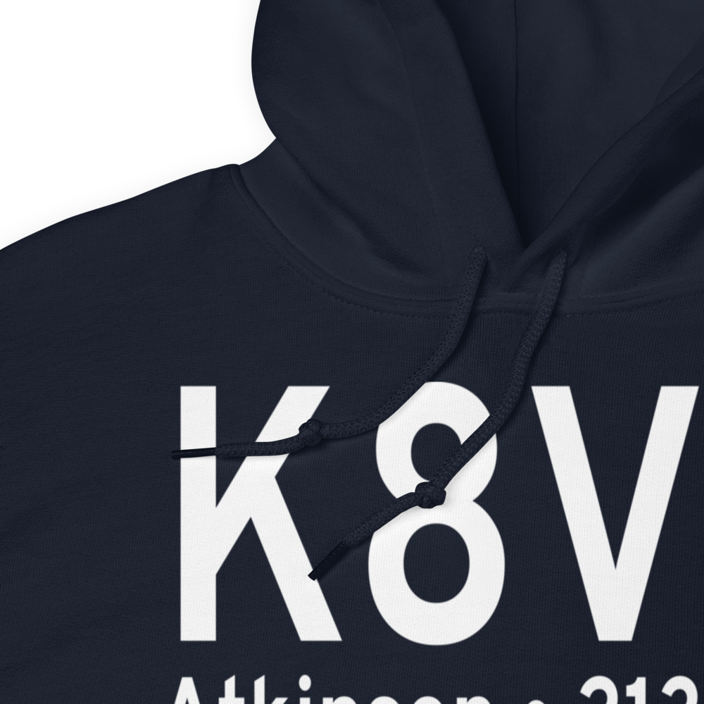 Stuart Atkinson Municipal Airport (K8V2) ICAO Hoodie Sweatshirt 