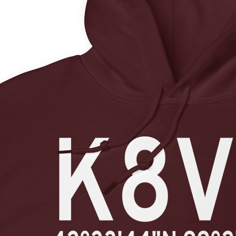 Stuart Atkinson Municipal Airport (K8V2) ICAO Hoodie Sweatshirt 