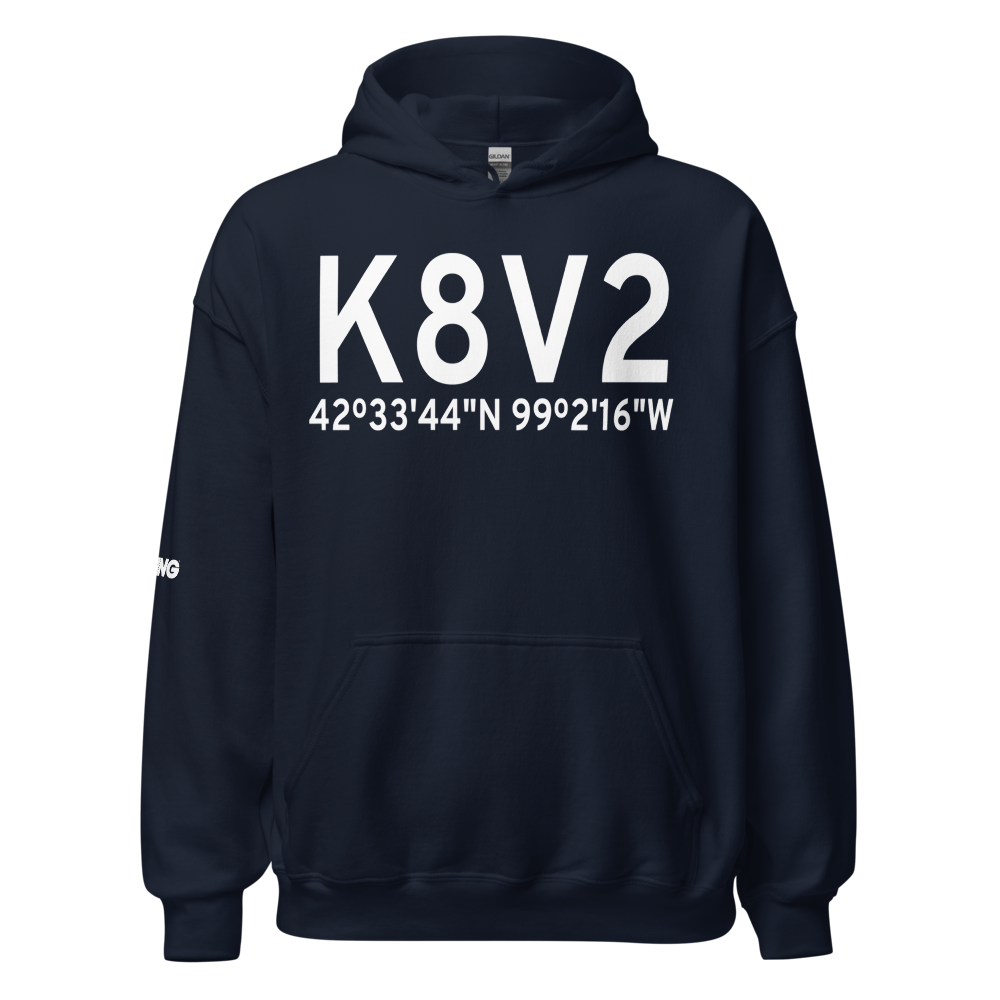 Stuart Atkinson Municipal Airport (K8V2) ICAO Hoodie Sweatshirt 