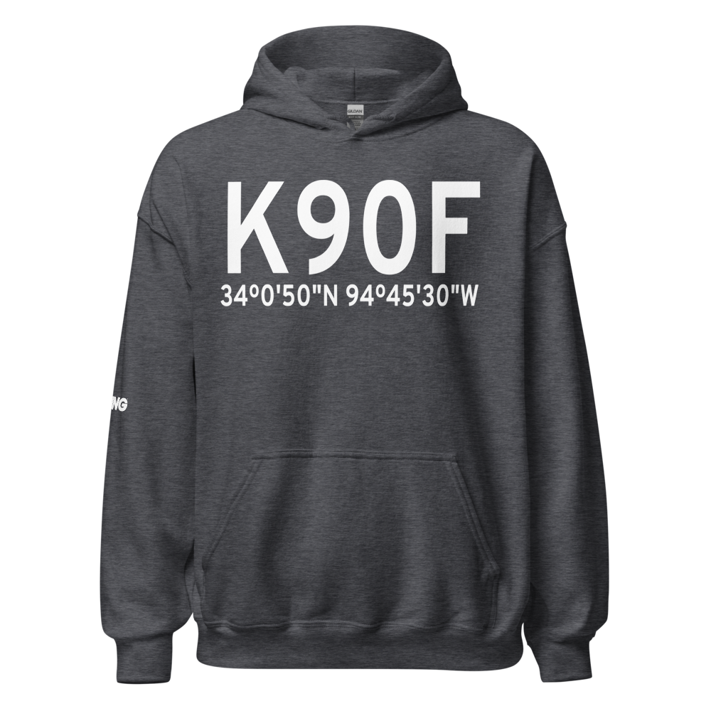 Broken Bow Airport (K90F) ICAO Hoodie Sweatshirt 