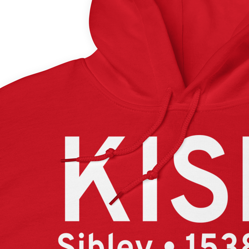 Sibley Municipal Airport (KISB) ICAO Hoodie Sweatshirt 