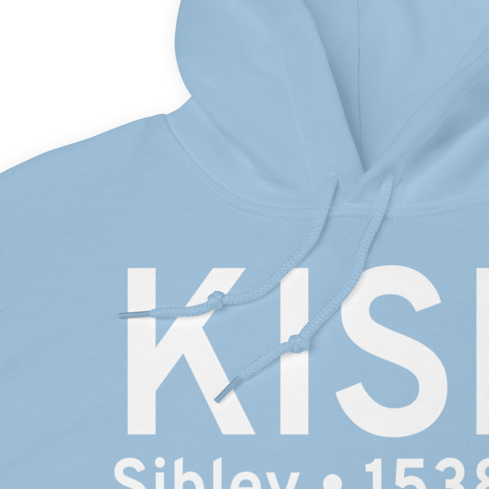 Sibley Municipal Airport (KISB) ICAO Hoodie Sweatshirt 