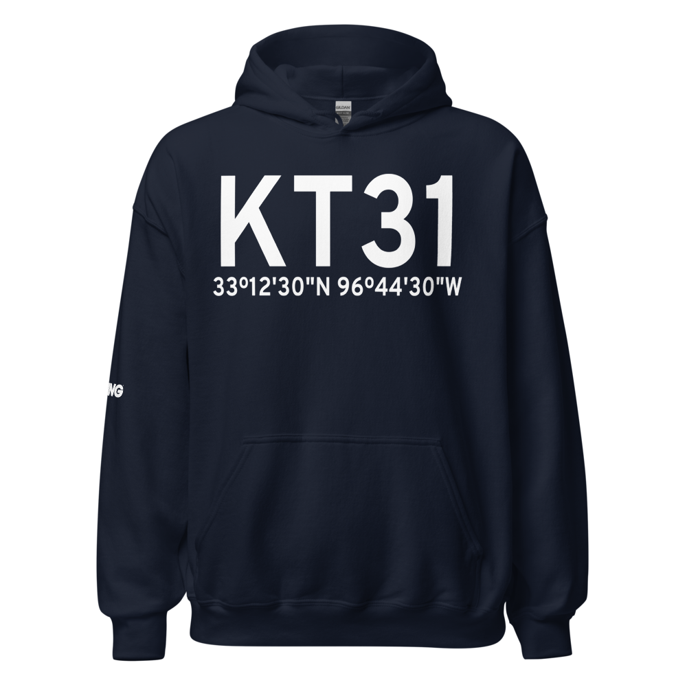 Aero Country Airport (KT31) ICAO Hoodie Sweatshirt 