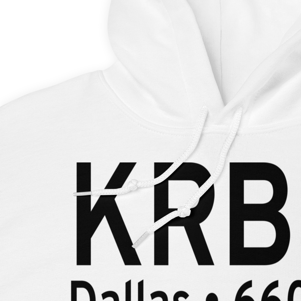 Dallas Executive Airport (KRBD) ICAO Hoodie Sweatshirt 