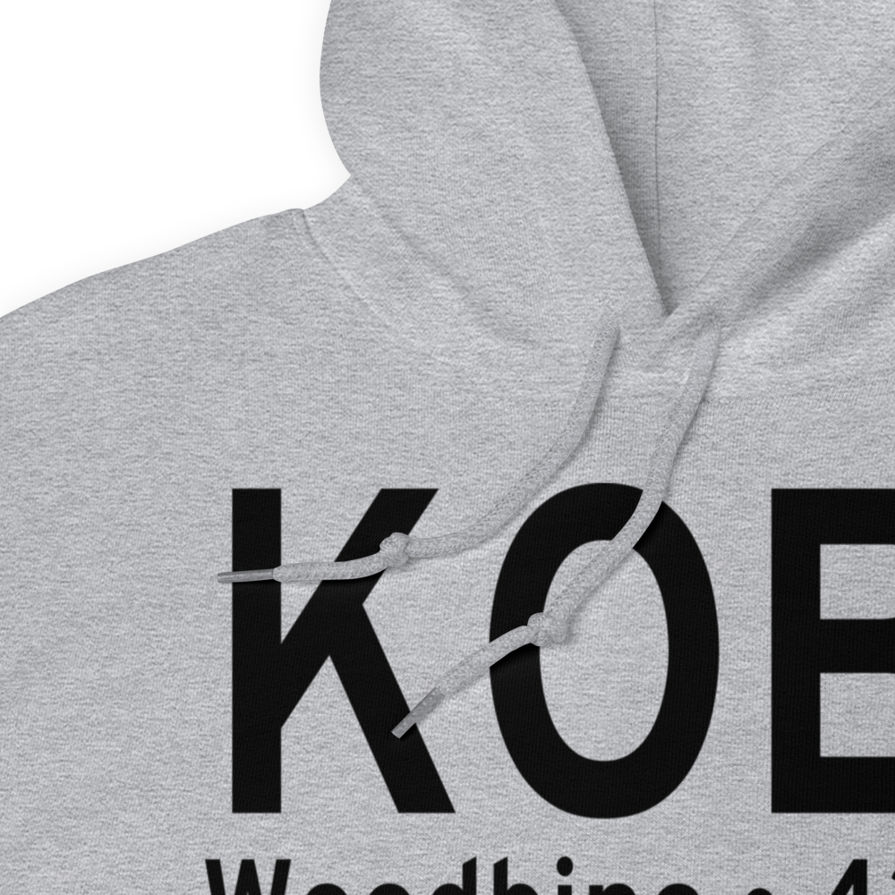 Woodbine Municipal Airport (KOBI) ICAO Hoodie Sweatshirt 