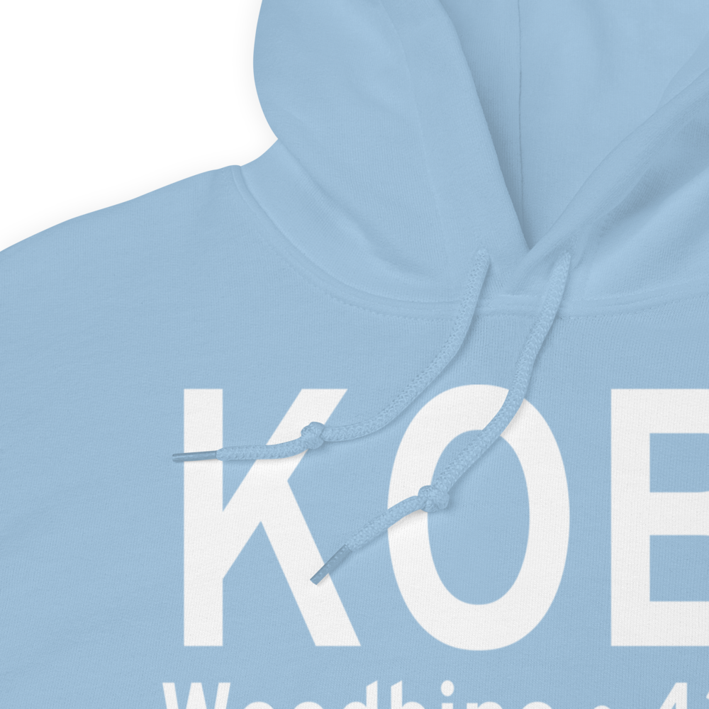 Woodbine Municipal Airport (KOBI) ICAO Hoodie Sweatshirt 