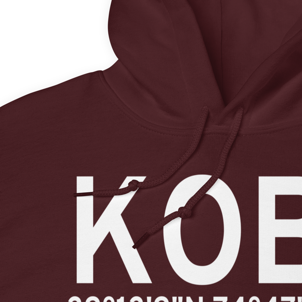 Woodbine Municipal Airport (KOBI) ICAO Hoodie Sweatshirt 