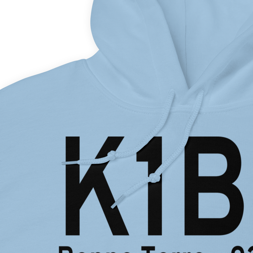 Bonne Terre Municipal Airport (K1BT) ICAO Hoodie Sweatshirt 