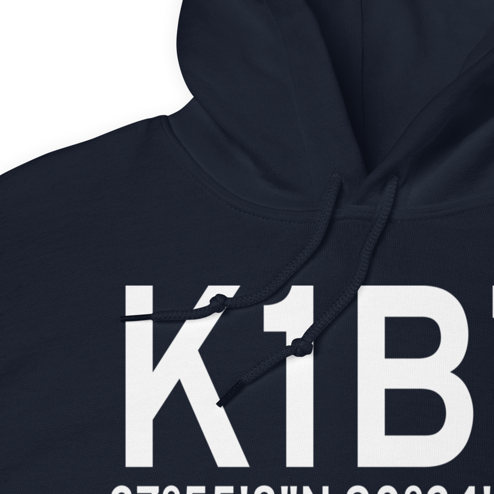 Bonne Terre Municipal Airport (K1BT) ICAO Hoodie Sweatshirt 
