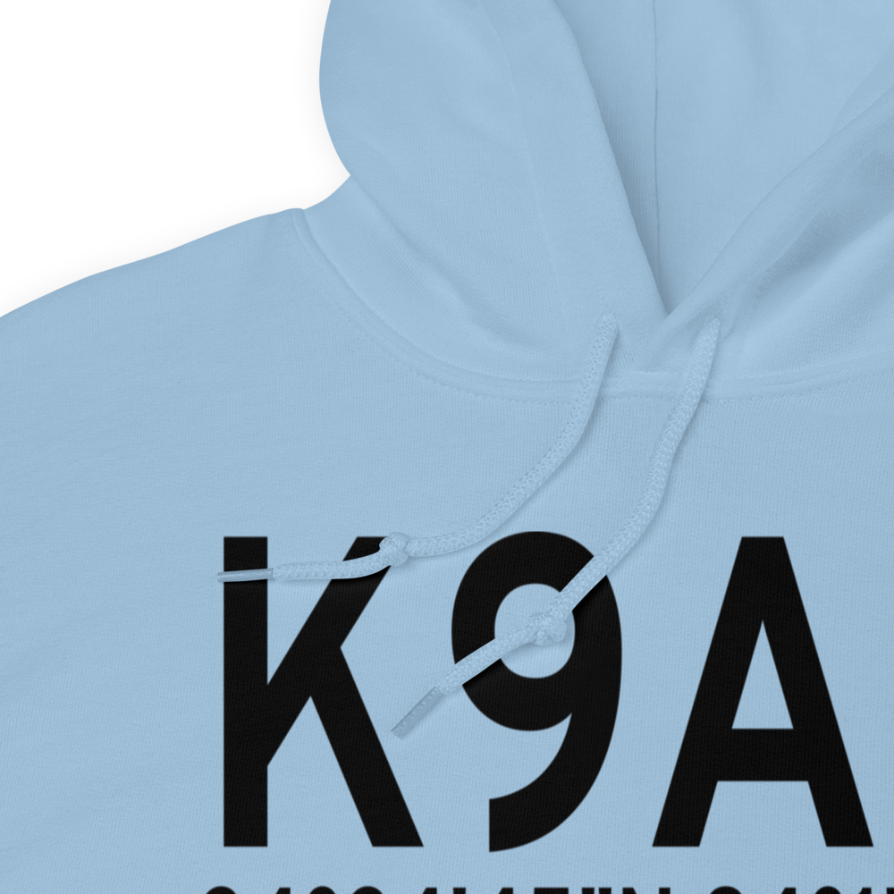 Lumpkin County Wimpys Airport (K9A0) ICAO Hoodie Sweatshirt 
