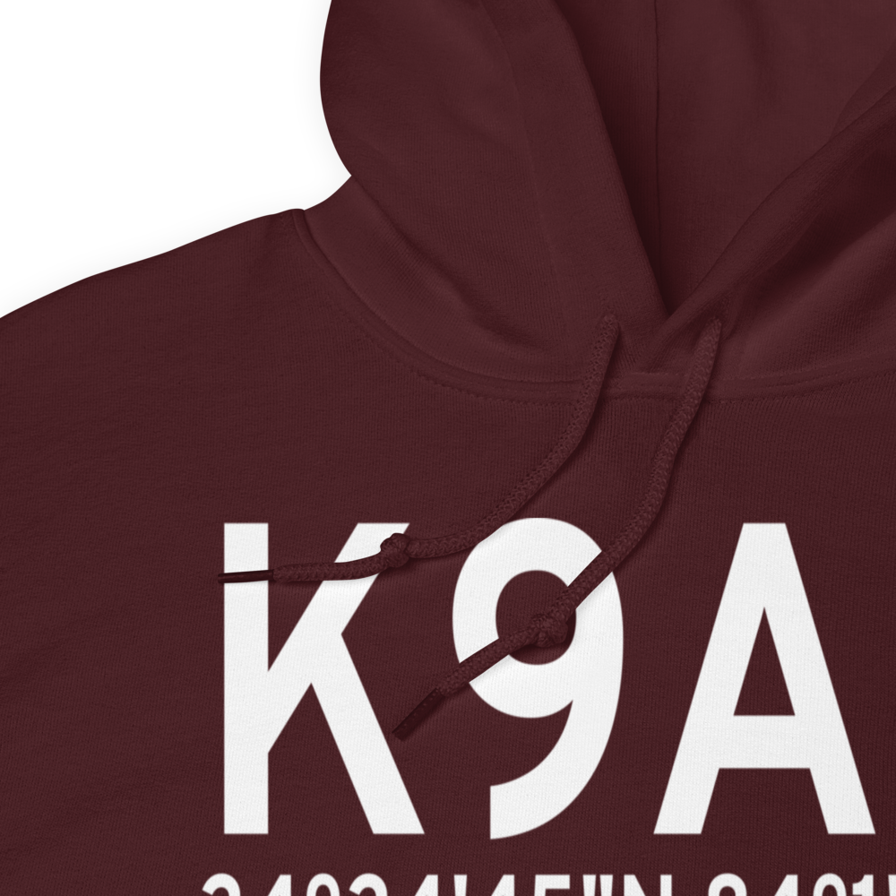 Lumpkin County Wimpys Airport (K9A0) ICAO Hoodie Sweatshirt 