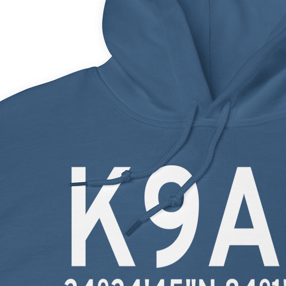Lumpkin County Wimpys Airport (K9A0) ICAO Hoodie Sweatshirt 