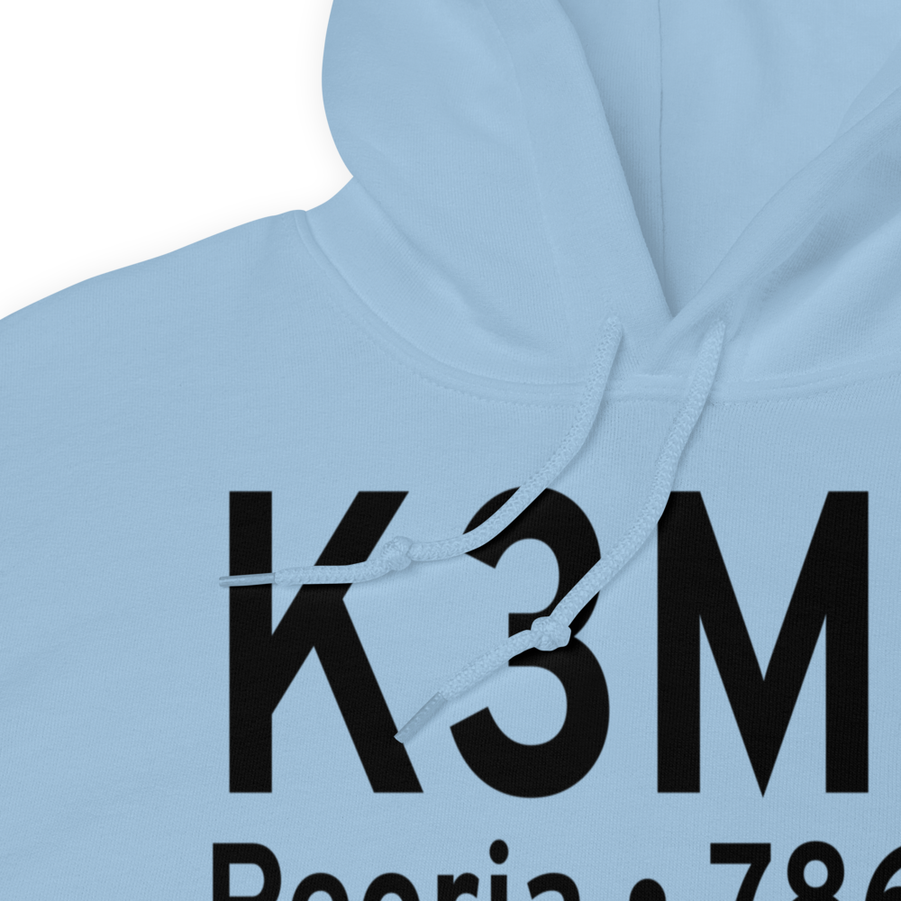 Mount Hawley Auxiliary Airport (K3MY) ICAO Hoodie Sweatshirt 