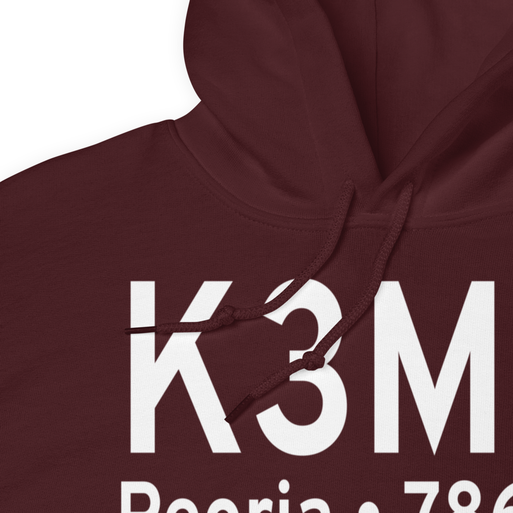 Mount Hawley Auxiliary Airport (K3MY) ICAO Hoodie Sweatshirt 