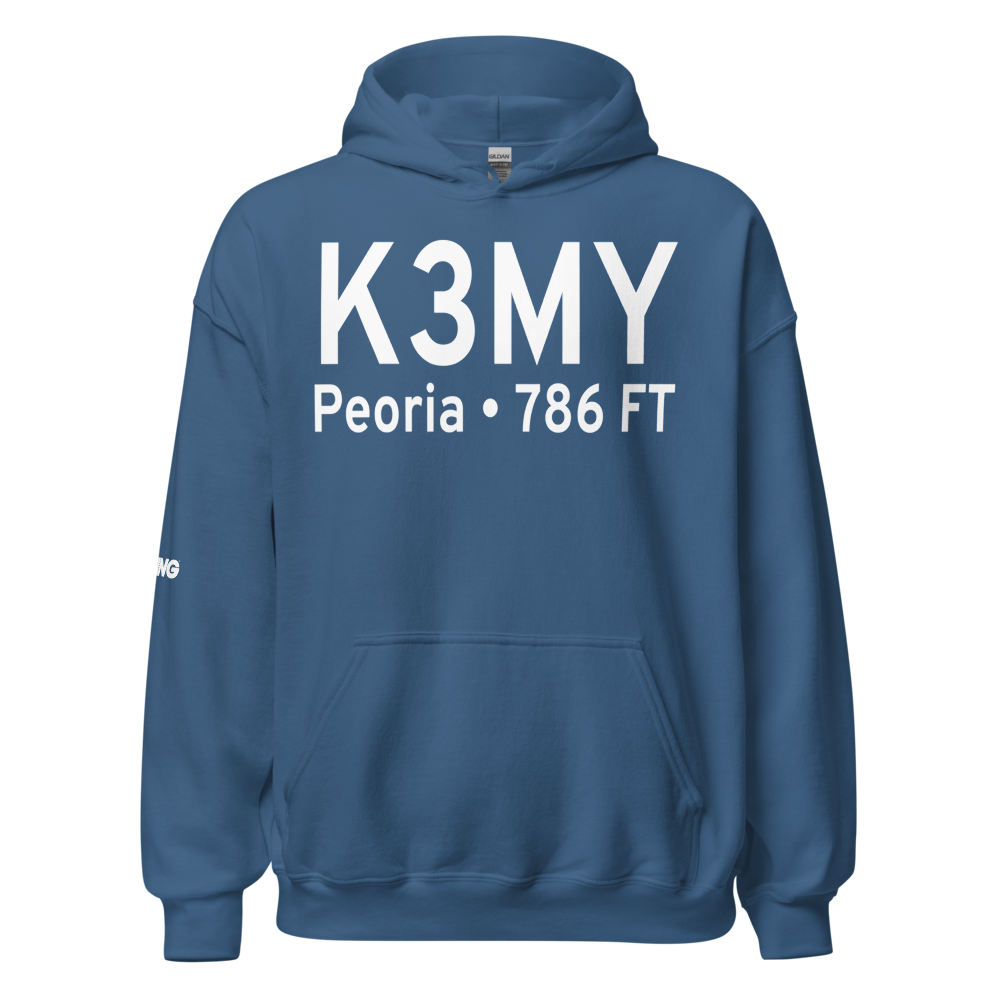 Mount Hawley Auxiliary Airport (K3MY) ICAO Hoodie Sweatshirt 