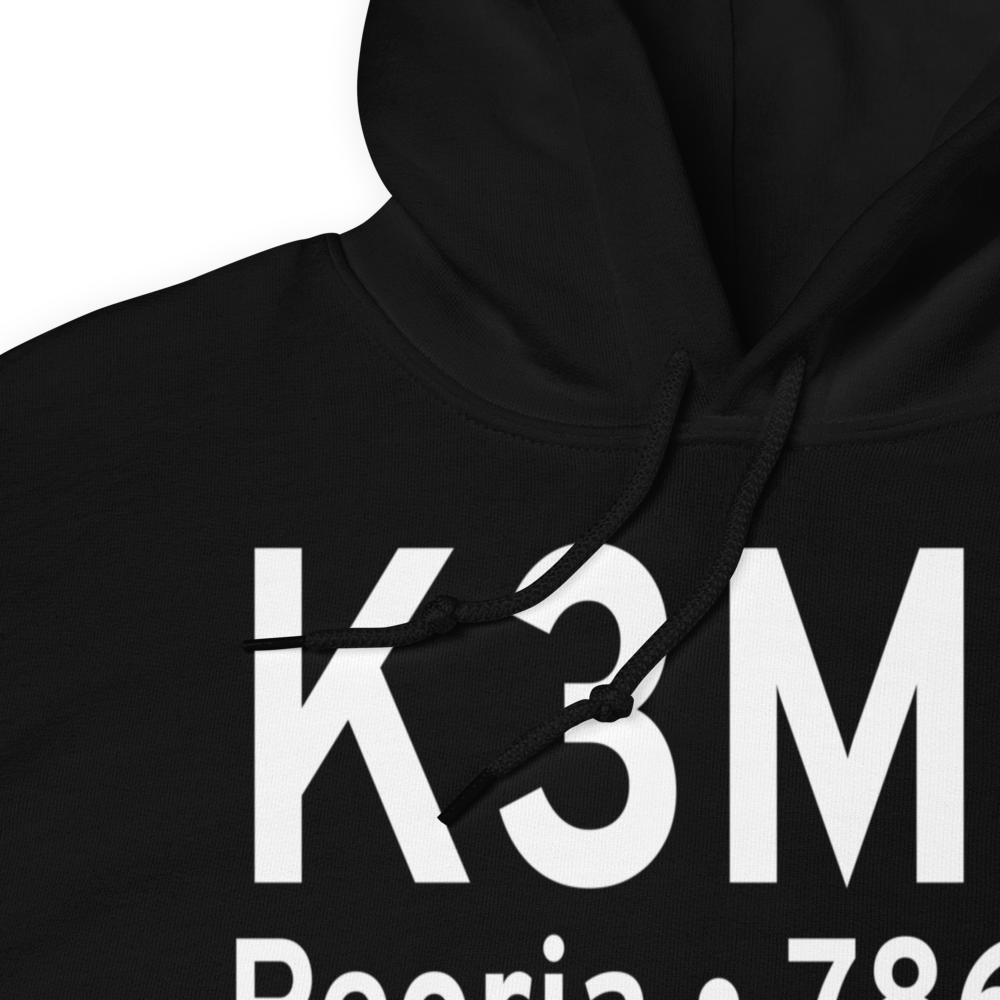 Mount Hawley Auxiliary Airport (K3MY) ICAO Hoodie Sweatshirt 