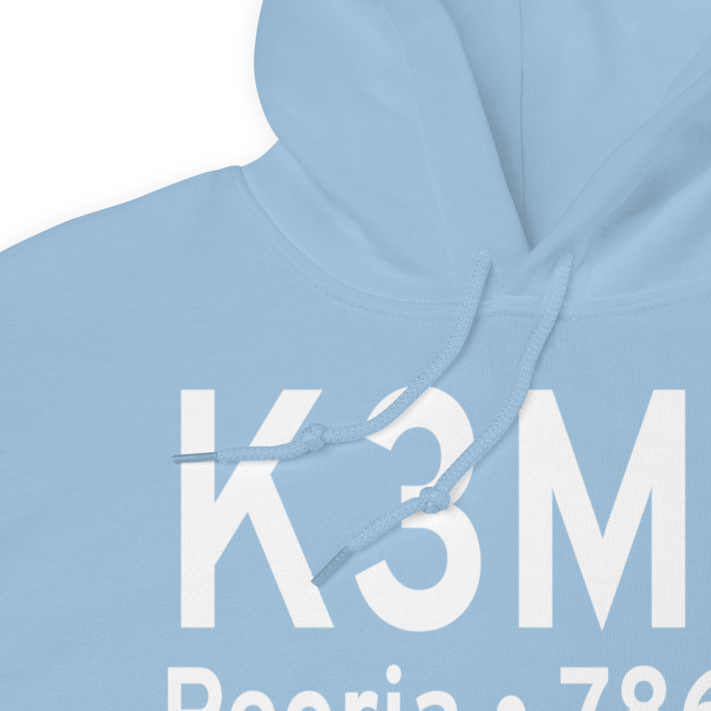 Mount Hawley Auxiliary Airport (K3MY) ICAO Hoodie Sweatshirt 