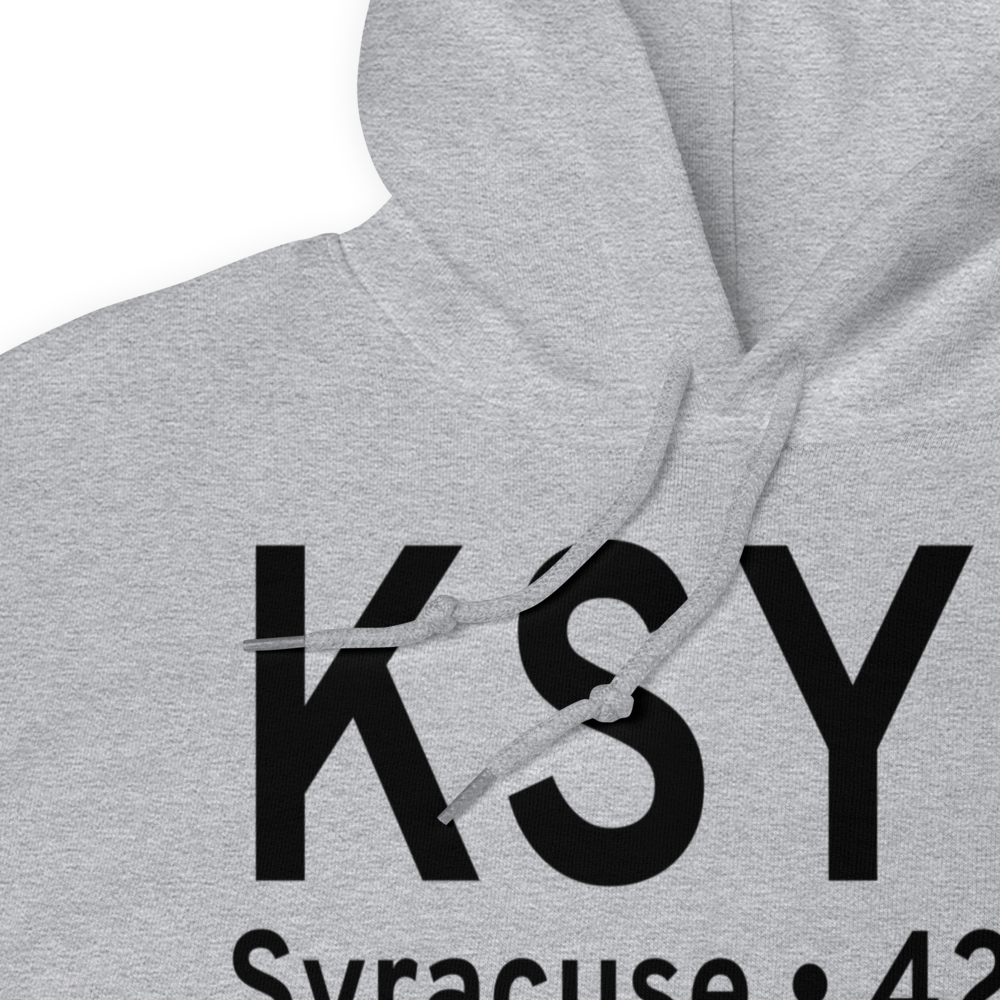 Syracuse Hancock International Airport (KSYR) ICAO Hoodie Sweatshirt 