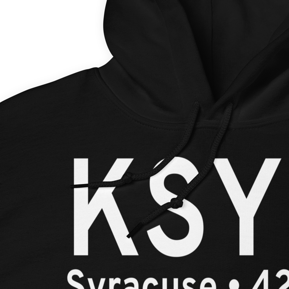 Syracuse Hancock International Airport (KSYR) ICAO Hoodie Sweatshirt 