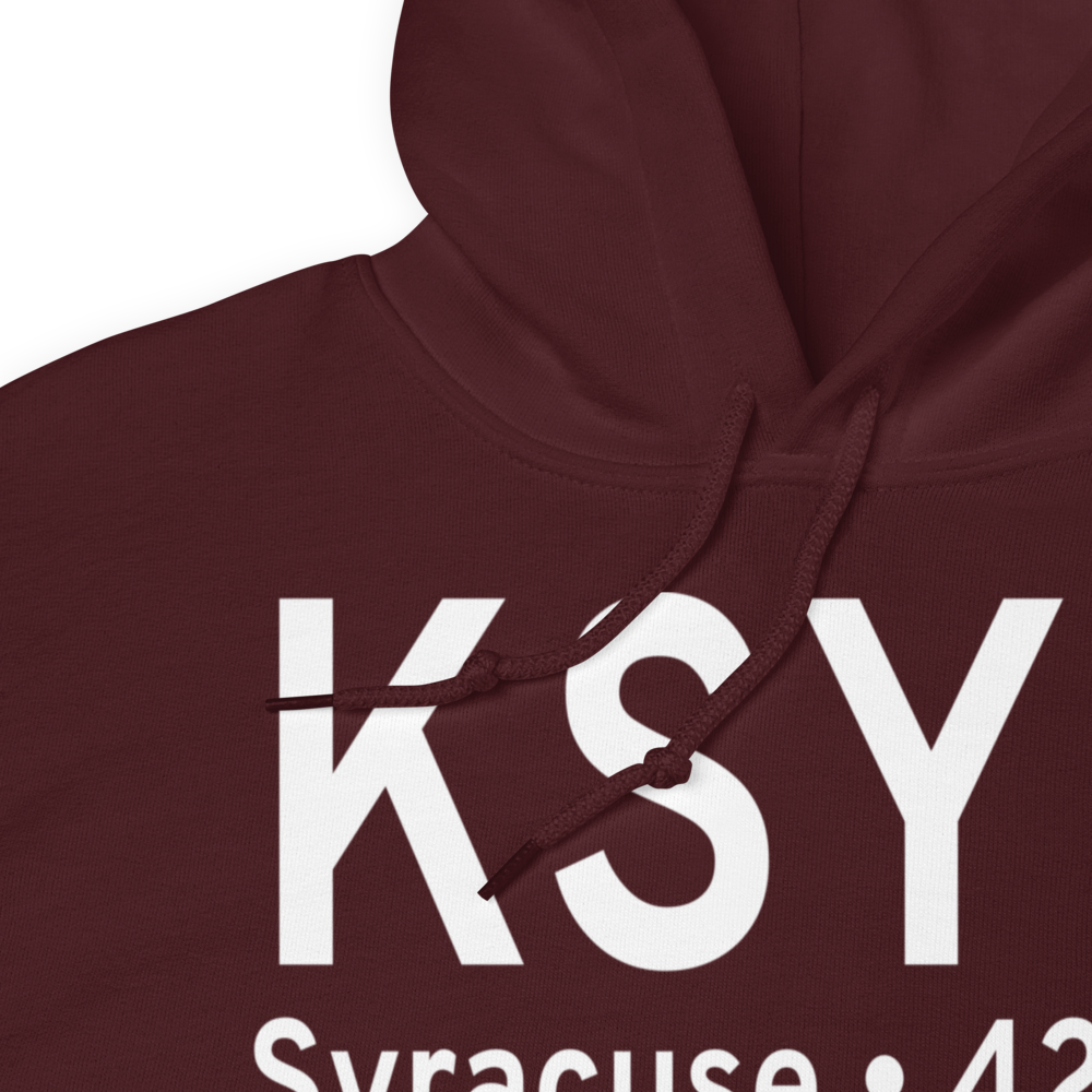 Syracuse Hancock International Airport (KSYR) ICAO Hoodie Sweatshirt 