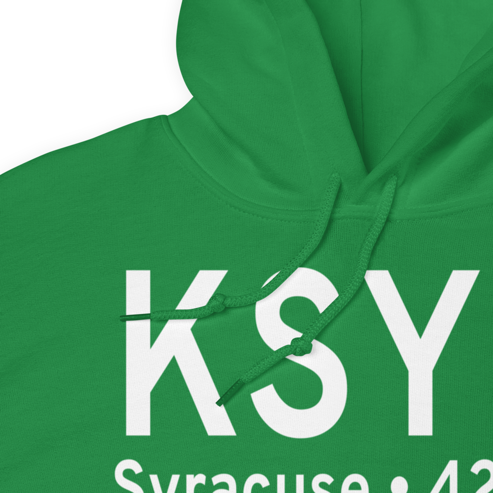 Syracuse Hancock International Airport (KSYR) ICAO Hoodie Sweatshirt 