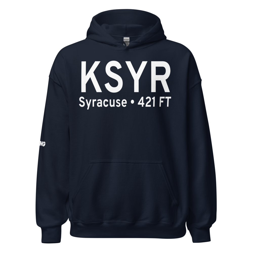 Syracuse Hancock International Airport (KSYR) ICAO Hoodie Sweatshirt 