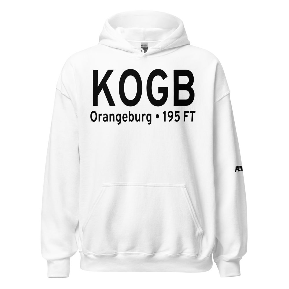 Orangeburg Municipal Airport (KOGB) ICAO Hoodie Sweatshirt 
