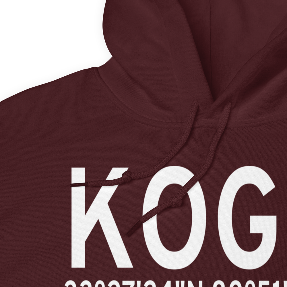 Orangeburg Municipal Airport (KOGB) ICAO Hoodie Sweatshirt 