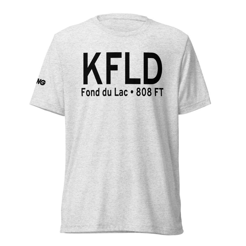 Fond du Lac County Airport (KFLD) ICAO Tri-blend T-Shirt 