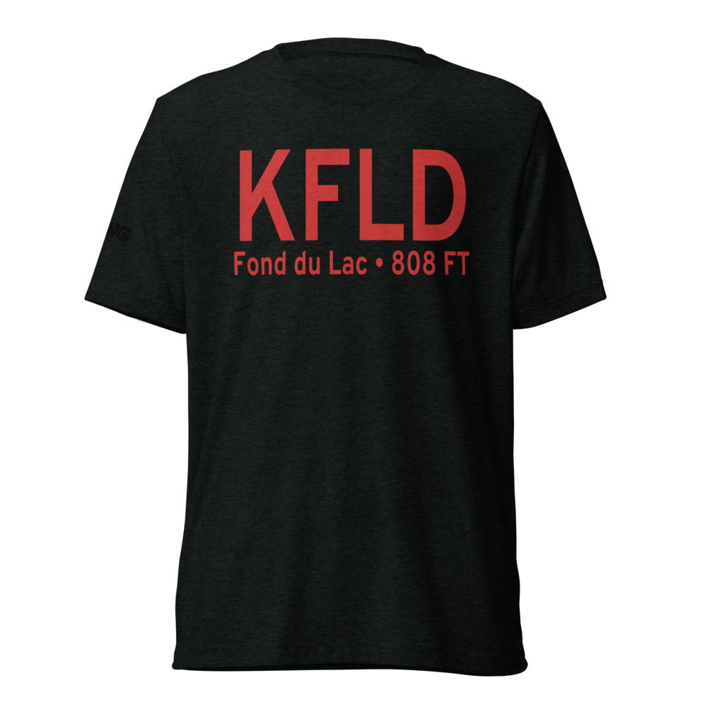 Fond du Lac County Airport (KFLD) ICAO Tri-blend T-Shirt 