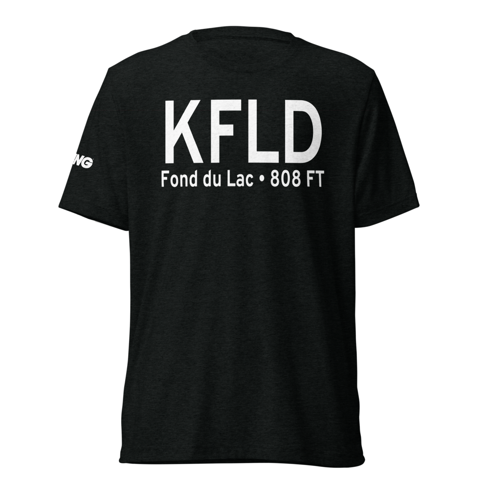 Fond du Lac County Airport (KFLD) ICAO Tri-blend T-Shirt 